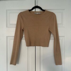 ZARA BROWN CROP